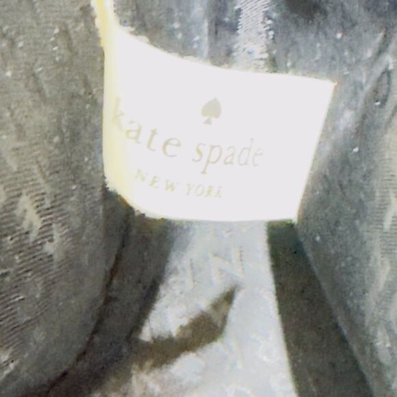 KATE SPADE New York Women's Black Leather Tote Bag Scalloped Straps - Picture 11 of 14